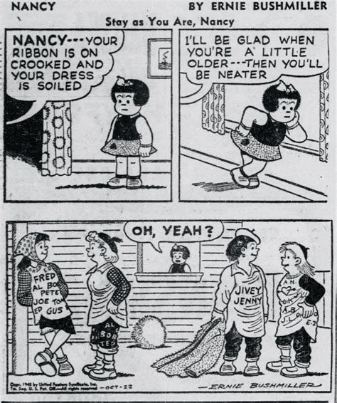 Nancy Comics by Ernie Bushmiller on Twitter: "Nancy By Ernie Bushmiller ...