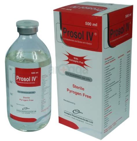 Prosol IV Infusion 5% - medicine - Arogga - Online Pharmacy of Bangladesh