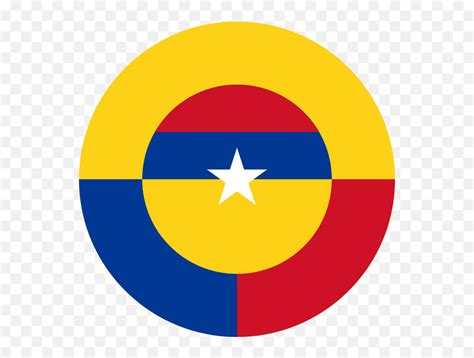 Roundel Of Colombia - Colombian Air Force Flag Emoji,Colombia Flag ...