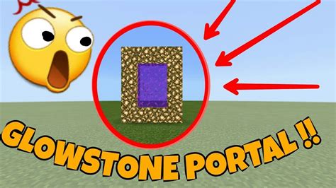 How to make GLOWSTONE PORTAL - YouTube