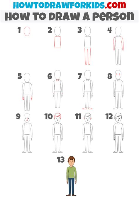 How To Draw Person Step By - Warexamination15