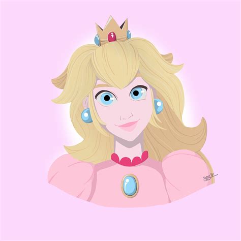 Princess Peach/mario/super Mario Bros/nintendo/video Game Character - Etsy