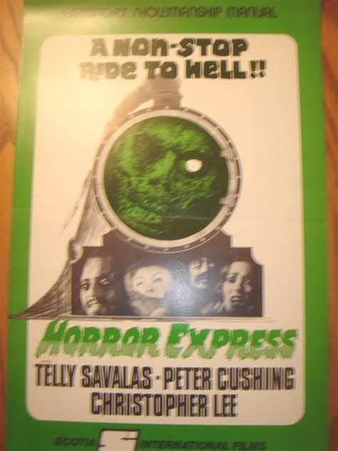 Horror Express 1973 Original Movie Pressbook vintage ads Cushing & Lee ...