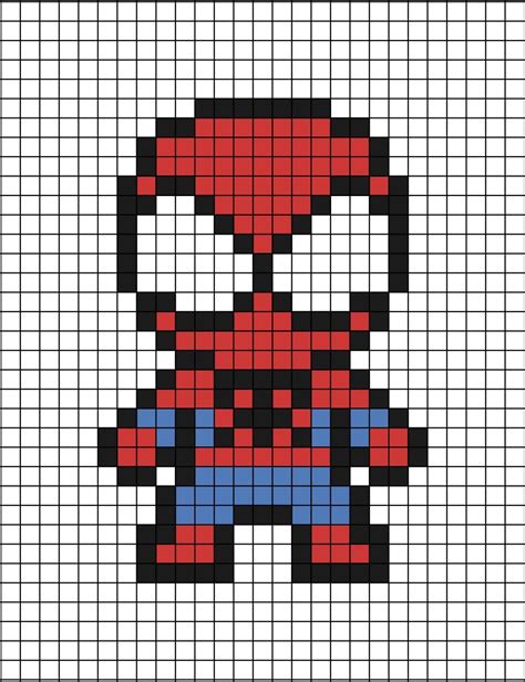 Spider-Man Pixel Art | Dibujo fácil, Lindos dibujos fáciles, Dibujos en ...