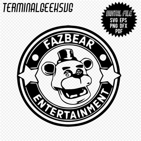 Five Nights at Freddy's Fazbear Entertainment Logo Svg Pdf Png Eps Dxf ...