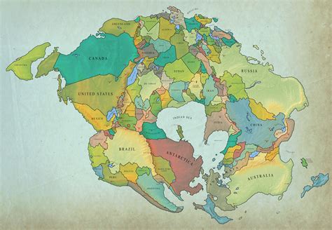 Map Of Pangaea Earth Continents