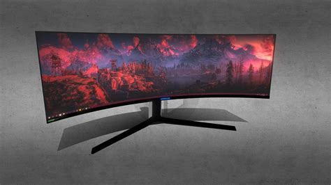 Samsung Odyssey G9 Curved Monitor - Buy Royalty Free 3D model by Hoip ...