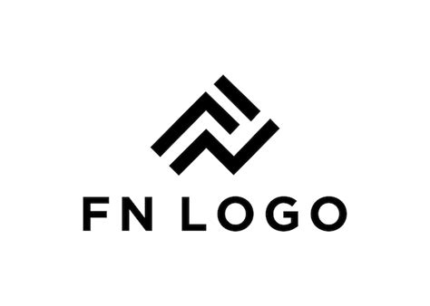 Premium Vector | Fn logo design vector illustration