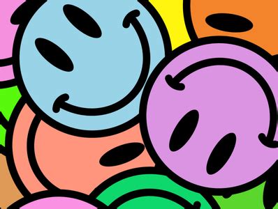 Rainbow Smiley Face - Digital Phone Wallpaper by Y2K SVG on Dribbble