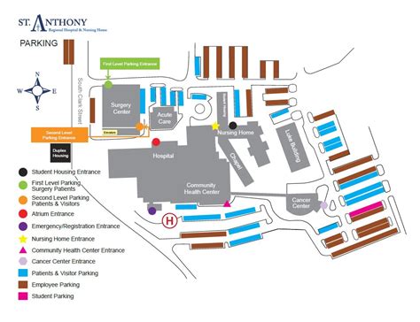 Visitor Maps - St. Anthony Regional Hospital