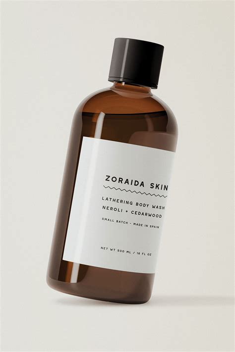 Body Wash Label Template, Cosmetics Label Design, DIY Instant Download ...