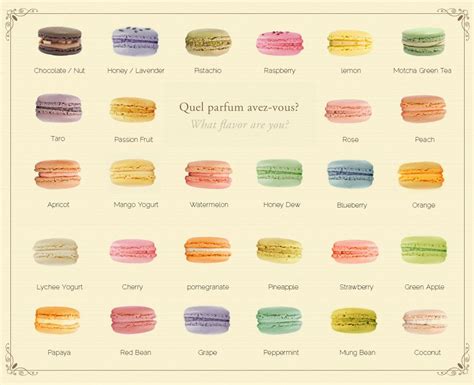 MACARONS | Macaron flavors, Macaron filling, Macaroons flavors