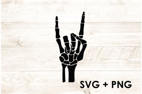 Skeleton Rock on Fingers Finger Hand SVG Graphic by Too Sweet Inc ...