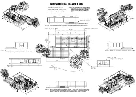 Roof Plan Farnsworth House Farnsworth House Plan Mies Van Der Rohe ...