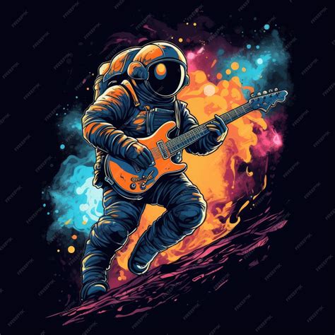 Premium AI Image | spaceman space tshirt tattoo design mockup printable ...