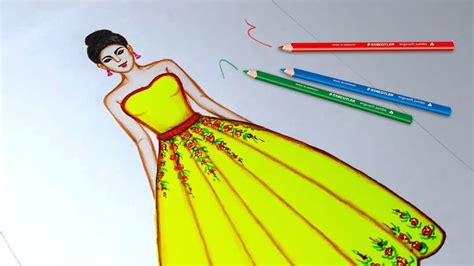 Dress Drawing Easy With Color - bmp-minkus