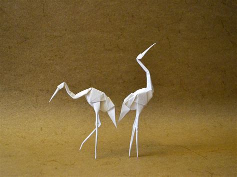 James Minoru Sakoda. The Standing Crane | Origami bird, Origami ...