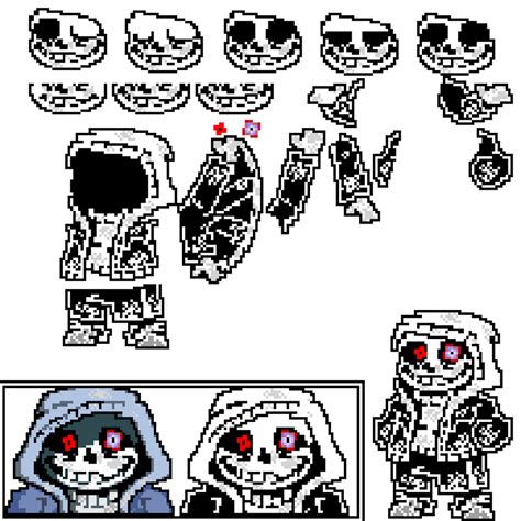 Dust Sans spritesheet by Moishma on DeviantArt