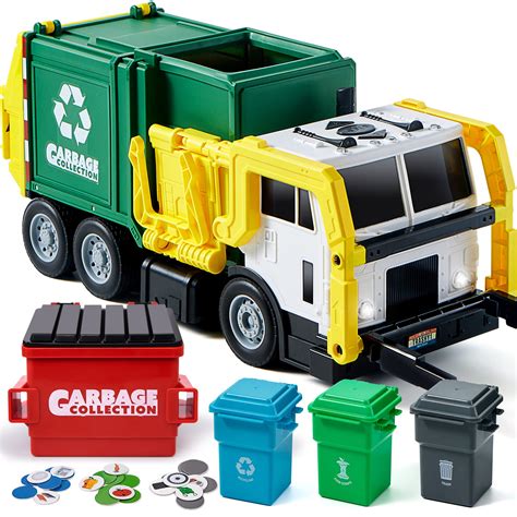 Buy JOYIN16" Large Garbage Truck Toys for Boys, Realistic T Truck Toy ...