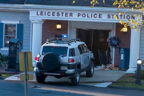 Leicester police kill man who slams SUV into police station and points ...