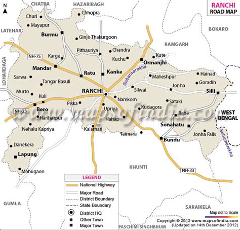 Ranchi Road Map