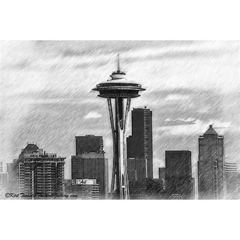 Seattle Skyline Sketch