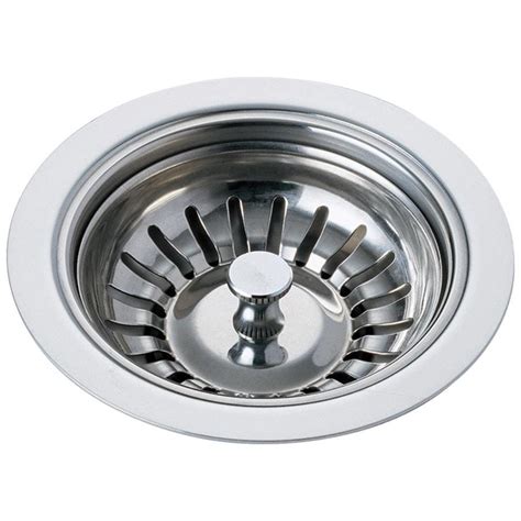 Delta 3.75-in Chrome Stainless Steel Kitchen Sink Strainer Basket at ...