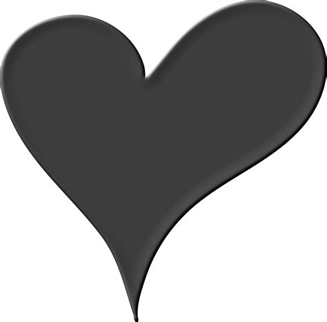 Black Heart PNG Pic