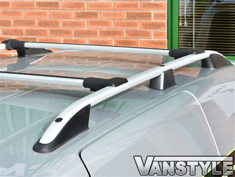 VW CADDY ROOF RACK RAILS & CROSS BARS SET SWB SATIN SILVER OEM QUALITY ...