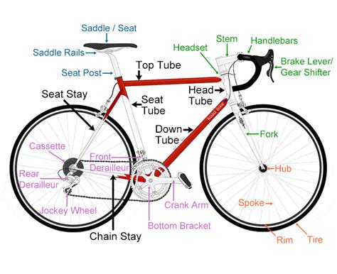 Parts of a Bike Diagram: Bicycle Anatomy for Beginners | The Best Bike Lock