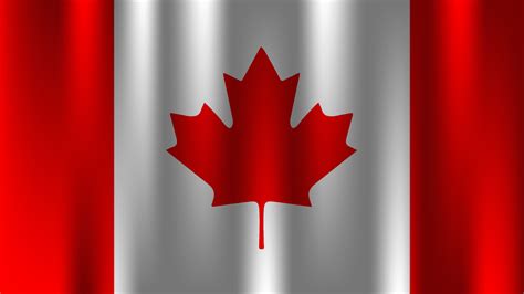 flag of canada country nation symbol 3d textile satin effect background ...