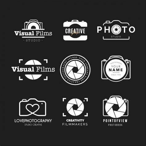 Free Vector | Photography logo collection