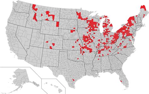 Map of Amish Counties 2020 | Braman's Wanderings