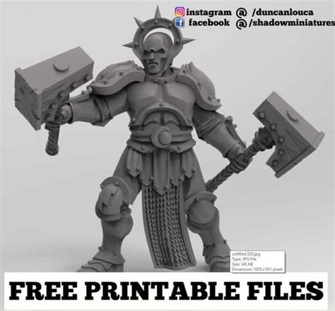 3D Printable Miniatures