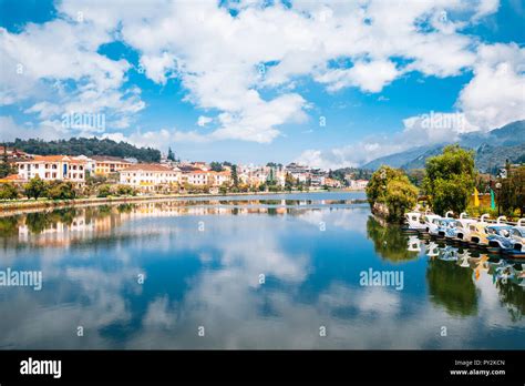 Sapa lake and town in Sapa, Vietnam Stock Photo - Alamy