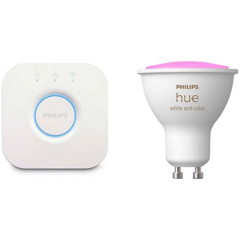 Philips Hue Bridge & GU10 Bulb with Bluetooth (White & Color