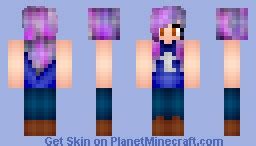 Galaxy Haired Girl [Skin Request] Minecraft Skin