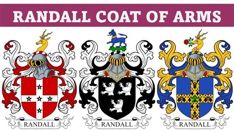 Randall Coat of Arms & Family Crest - Symbols, Bearers, History - YouTube