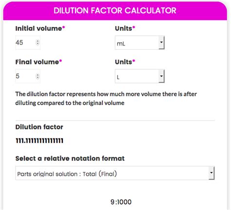 Dilution factor calculator • Hemocytometer