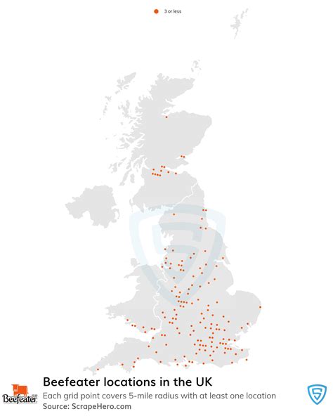 List of all Beefeater store locations in the UK - ScrapeHero Data Store