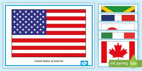 Flags of North America Display Pack (creat de profesori)