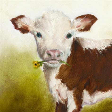 Cow Art Print by Junko Van Norman | Cow art print, Cow painting, Farm art