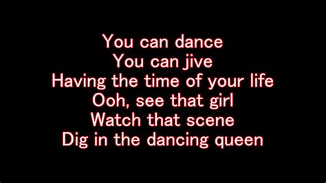 【4K】 Dancing Queen - ABBA Lyrics - YouTube