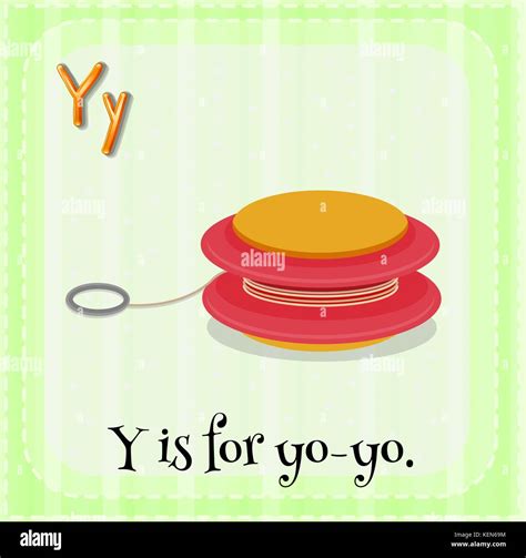 Illustration of a letter y is for yo-yo Stock Vector Image & Art - Alamy