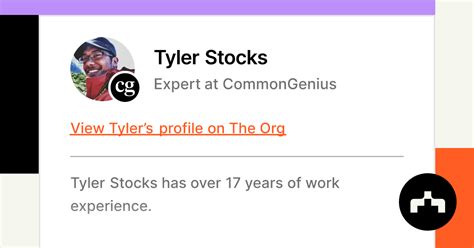 Tyler Stocks - Expert at CommonGenius | The Org