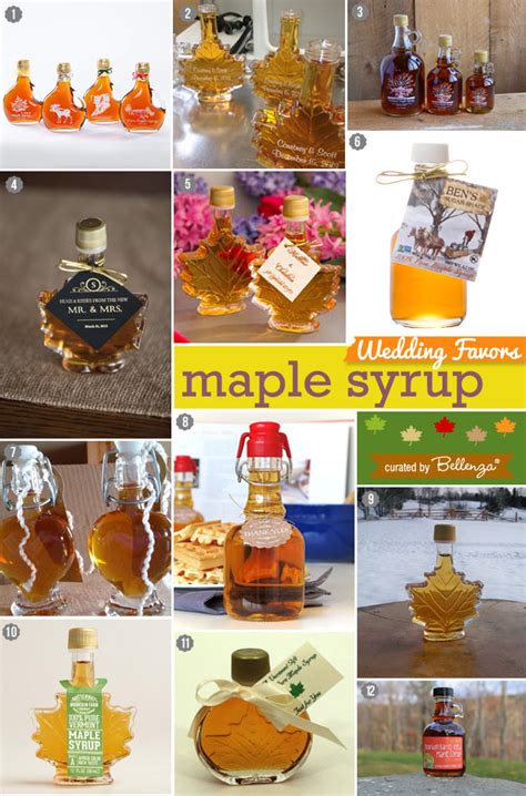 Maple Syrup Favors in a Bottle