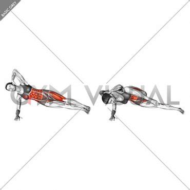 Elbow to Knee Side Plank Crunch (left) (female)