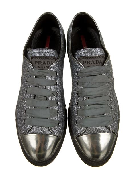 Prada Sport Studded Accents Sneakers - Blue Sneakers, Shoes - WPR89412 ...