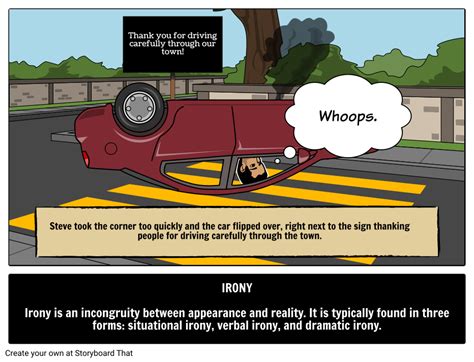 what is irony Storyboard by kristy-littlehale