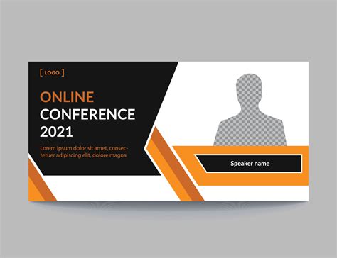 Web banner template for business conference banner design Vector.eps ...